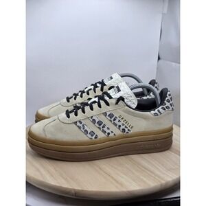 Womens Size 9 - Adidas Gazelle Bold JI1370 Beige Leopard Casual Shoes Sneakers